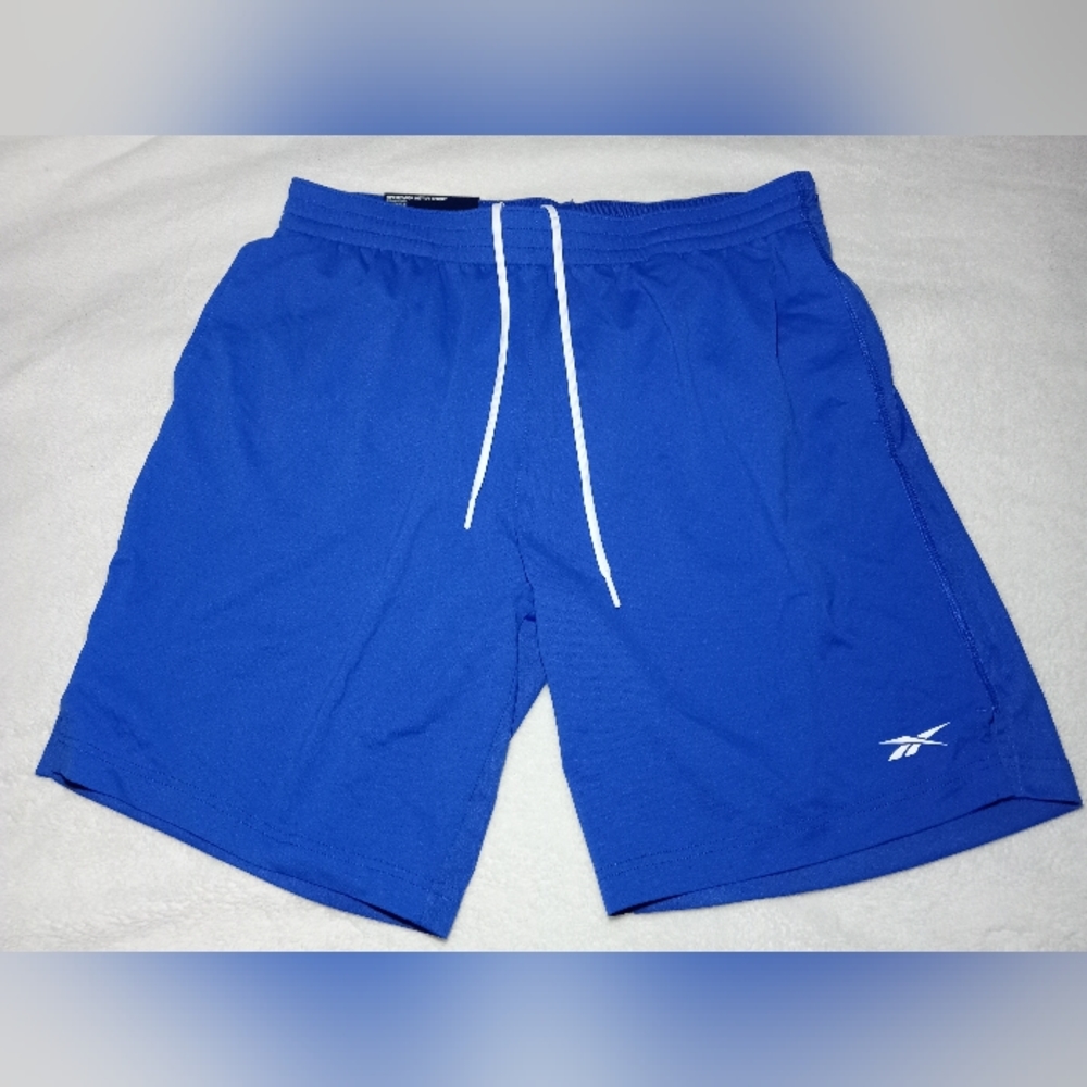 NWT Reebok Men's Speedwick Active Shorts Vector Blue Size M Performance Athletic